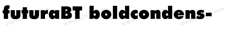 futuraBT boldcondens字体转换